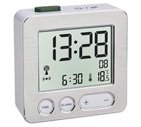 TFA Dostmann 60.2545 Radio-réveil numérique (Blanc-Argent avec Batteries)