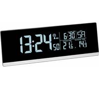 TFA Dostmann Réveil radio-piloté Multi-Color 60.2548.01 – couleur changeante, temp. ext., noir