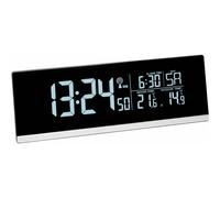 TFA Dostmann 60.2548.01 radiopiloté(e) Réveil noir Heures de réveil 1 port USB