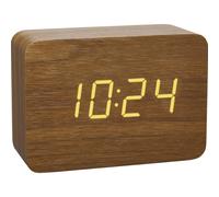 TFA Dostmann 60.2549.08 radiopiloté(e) Réveil bois, marron Heures de réveil 1