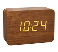 TFA Dostmann 60.2549.08 radiopiloté(e) Réveil bois, marron Heures de réveil 1