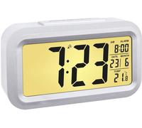 TFA Dostmann 60.2553.02 radiopiloté(e) Réveil argent, blanc Heures de réveil 1