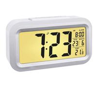 TFA Dostmann 60.2553.02 radiopiloté(e) Réveil argent, blanc Heures de réveil 1