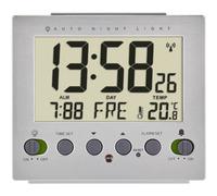 TFA Dostmann 60.2561.55 radiopiloté(e) Réveil argent Heures de réveil 1