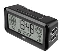 TFA Dostmann 60.2562.01 radiopiloté(e) Réveil noir, argent Heures de réveil 2