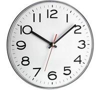 TFA Dostmann Horloge murale analogique 60.3017 – Quartz, grands chiffres, trotteuse, 28 cm, blanche
