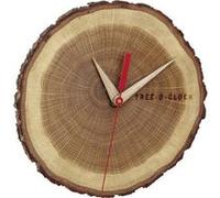 Horloge murale TFA Dostmann 60.3046.08 à quartz 172 mm x 180 mm x 40 mm chêne, bois en bois véritable