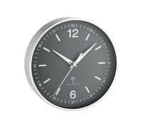 TFA Dostmann 60.3503 Horloge murale radio analogique avec cadre en aluminium
