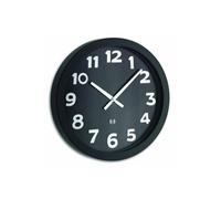 TFA Dostmann Horloge murale 60.3506 – Radio-pilotée 40 cm Blanc sur noir – Design contemporain