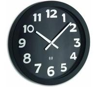 TFA Dostmann Horloge murale 60.3506 – Radio-pilotée 40 cm Blanc sur noir – Design contemporain