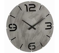 TFA Dostmann 60.3536 Contour Horloge murale radio-pilotée, aspect béton et chiffres noirs