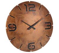 TFA Dostmann 60.3536 Contour Horloge murale radio-pilotée avec chiffres noirs, aspect rouille