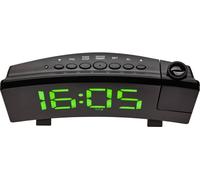 TFA Dostmann 60.5015.04 à quartz Réveil noir grand écran, port USB