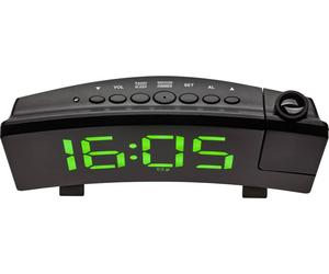 TFA Dostmann 60.5015.04 à quartz Réveil noir grand écran, port USB