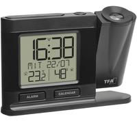 TFA Dostmann 60.5017.01 radiopiloté(e) Réveil noir Heures de réveil 1