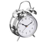 TFA-Dostmann 98.1043 réveille-matin Réveil à quartz Argent, Blanc