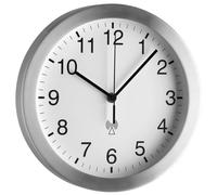 TFA-Dostmann 98.1091.02 Horloge murale et de table Rond Aluminium, Blanc