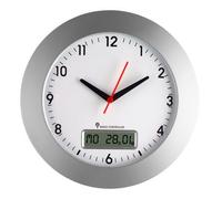 TFA-Dostmann 98.1092 Horloge murale et de table Horloge numérique Rond Argent