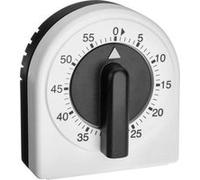 TFA Dostmann Analoger Küchen-Timer Minuteur de cuisine blanc-noir analogique G