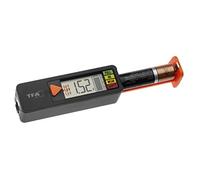 TFA Dostmann BatteryCheck, 98.1126.01, testeur universel de piles, pour les piles/piles rechargeables AAA, AA, C, D, piles boutons 1,2V / 1,5V / 3,0V et Pile monobloc 9V, testeur de piles domestiques