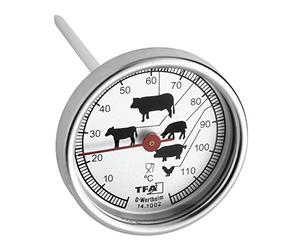 TFA-Dostmann Blooming Weather Thermomètre à Viande en métal chromé 5,1 x 12 x 12 cm