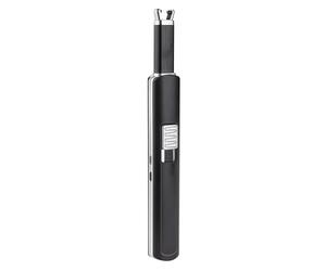 TFA Dostmann Briquet électronique - 98.1119.01 - Arc électrique - Allume-Bougie - Rechargeable par USB - Noir - 192 x 26 x 19 mm (L x l x H)