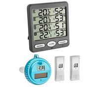 TFA Dostmann Climat Moniteur Plus TFA 30.3054 Plus Station Thermomètre Hygromètre avec piscine émetteur (Gris)