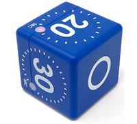 TFA Dostmann Digital Cube Timer, 38.2036.06, Cube de Temps, chronomètre, avec 4 Temps de déroulement Fixes : 10-20-30-60 Sec, Bleu