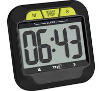 TFA Dostmann Minuteur et chronomètre numériques à grands chiffres noir