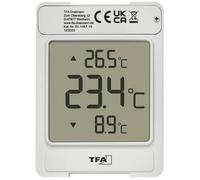 TFA Dostmann Digitales Fensterthermometer WINDOO Thermomètre de fenêtre gris 30.1067.15