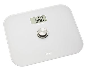 TFA Dostmann Eco Step pèse personne numérique, 50.1014.02, ne nécessite pas de piles, écologique, fonction d'arrêt automatique, blanc