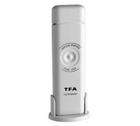 TFA Dostmann Émetteur supplémentaire, 30.3163, pour thermomètre numérique sans Fil Ratio, émetteur de température, Transmission sans Fil, Blanc