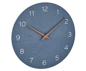 TFA Dostmann Horloge murale analogique 60.3054 (bleu pigeon avec batterie)