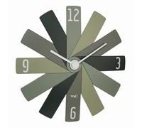 Horloge murale TFA Dostmann 60.3020.04 à quartz 400 mm x 37 mm x 400 mm vert, olive, vert forêt mécanisme dhorloge silencieux