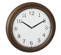 TFA Dostmann Horloge Murale analogique d'extérieur 60.3066.53, Design, Vintage, Horloge de Jardin, Maison de Campagne française, étanche aux éclaboussures, en métal, Couvercle en Verre, cuivre