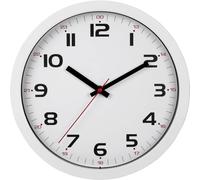 TFA Dostmann Horloge murale 60.3050.02 – à quartz Ø305 mm, verre, silencieuse, blanche