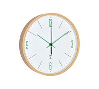 TFA Dostmann Horloge murale de, bois, blanc/vert, 25,5 x 4,5 x 25,5 cm
