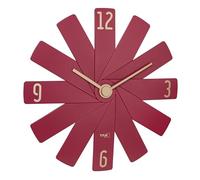 Horloge murale TFA Dostmann 60.3020.05 à quartz 400 mm x 37 mm x 400 mm rouge mécanisme d'horloge si