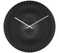 TFA Dostmann Horloge Murale Design Rokoko, 60.3031.01, analogique, Design Exclusif pour TFA, extravagante, Moderne, Horloge à Quartz, Noire Mate