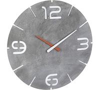 Horloge murale TFA Dostmann 60.3536.15 radiopiloté(e) 350 mm x 35 mm gris béton