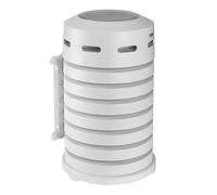 TFA Dostmann Housse de protection pour capteur extérieur avec ventilation, 98.1111.02, housse d'émetteur de stations météo/thermomètres, protection contre intempéries/précipitations/soleil, blanc