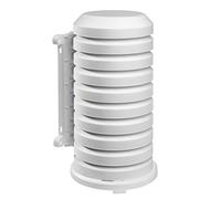 TFA Dostmann Housse de Protection pour émetteur extérieur, 98.1114.02, Facile à Monter, Blanc, protège l'émetteur du Soleil et de la Pluie 10,2 x 9,5 x 17,5 cm