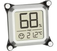 TFA Dostmann Humidore Thermo-hygromètre argent 30.5056.54