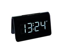 TFA Dostmann 60.2543.02 radiopiloté(e) Réveil noir Heures de réveil 1 grand écran