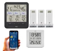 TFA Dostmann Kit de démarrage pour la surveillance du climat intérieur TFA.me ID-01 + Klima@Home2, pour mesurer la température et l'humidité, TFA.me, notification par e-mail, 3 émetteurs inclus
