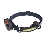 TFA Dostmann Lampe frontale LED Lumatic Head, 43.2038.01, rechargeable, super claire, lampe frontale pour la pêche, le jogging, le bricolage, le camping, résistante aux éclaboussures, noire