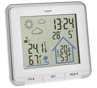 TFA Dostmann Station météo Life 35.1153.02 sans fil, capteur extérieur inclus, blanc