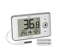 TFA Dostmann LT 202 TFA 30.1052 Thermomètre numérique professionnel avec sonde filaire Blanc avec piles
