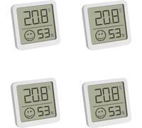 TFA Dostmann Thermo-hygromètre 30.5053.02.04 Pack de 4 blanc