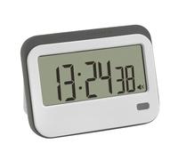 TFA Dostmann Digitaler Timer mit Stoppuhr und Wecker Minuteur blanc, gris numérique